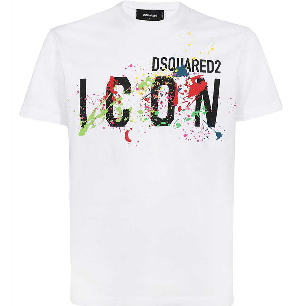 Dsquared2 Mens Icon Splash T-shirt White