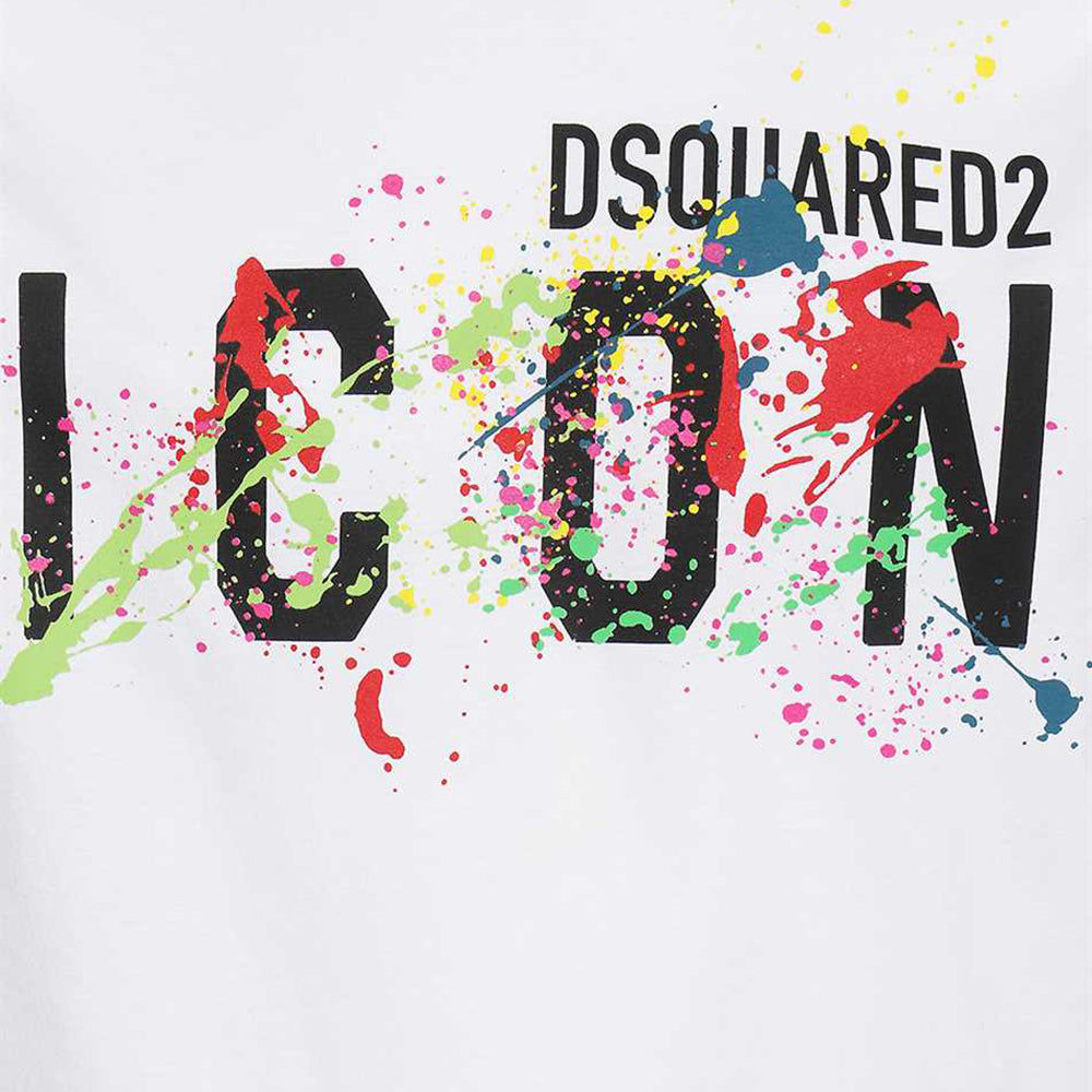 Dsquared2 Mens Icon Splash T-shirt White