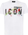 Dsquared2 Mens Icon Splash T-shirt White
