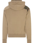 Dsquared2 Mens Patch Hoodie Beige