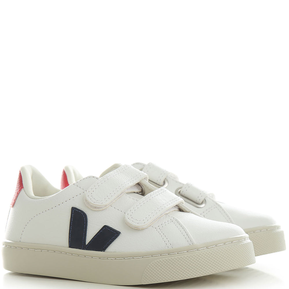 Veja Unisex Kids Explar Leather Sneakers White