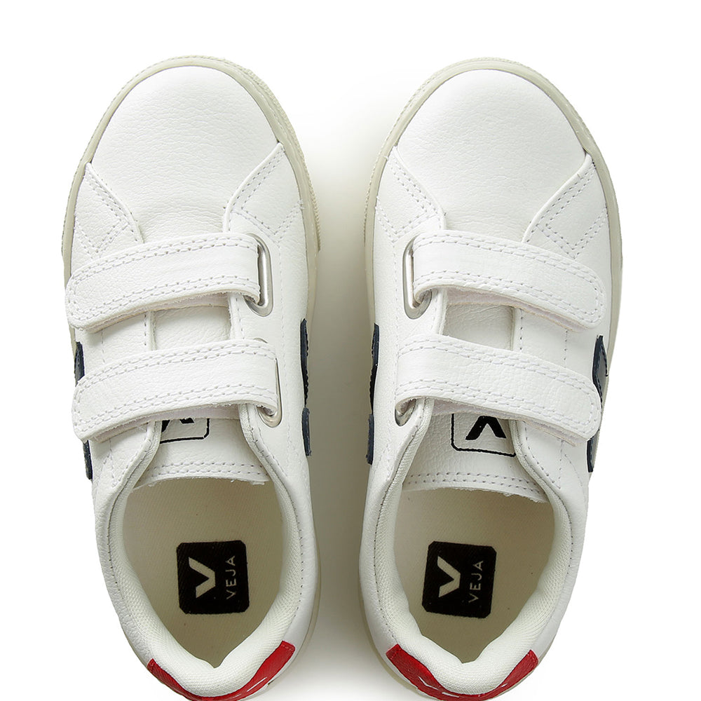Veja Unisex Kids Explar Leather Sneakers White