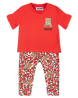 Moschino Baby Girls T-Shirt Leggings Set Red