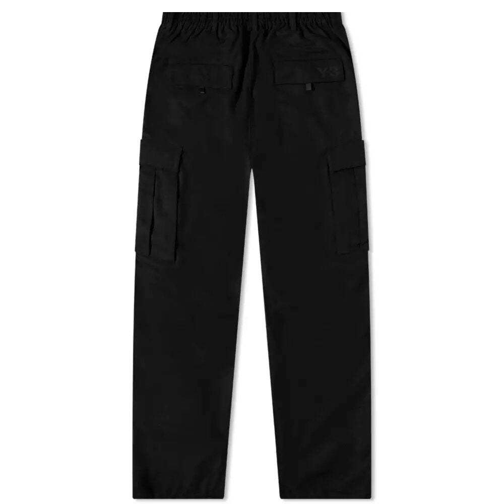 Y-3 Mens Cargo Pants Black