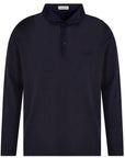 Lanvin Men's Long Sleeve Polo T-shirt Navy