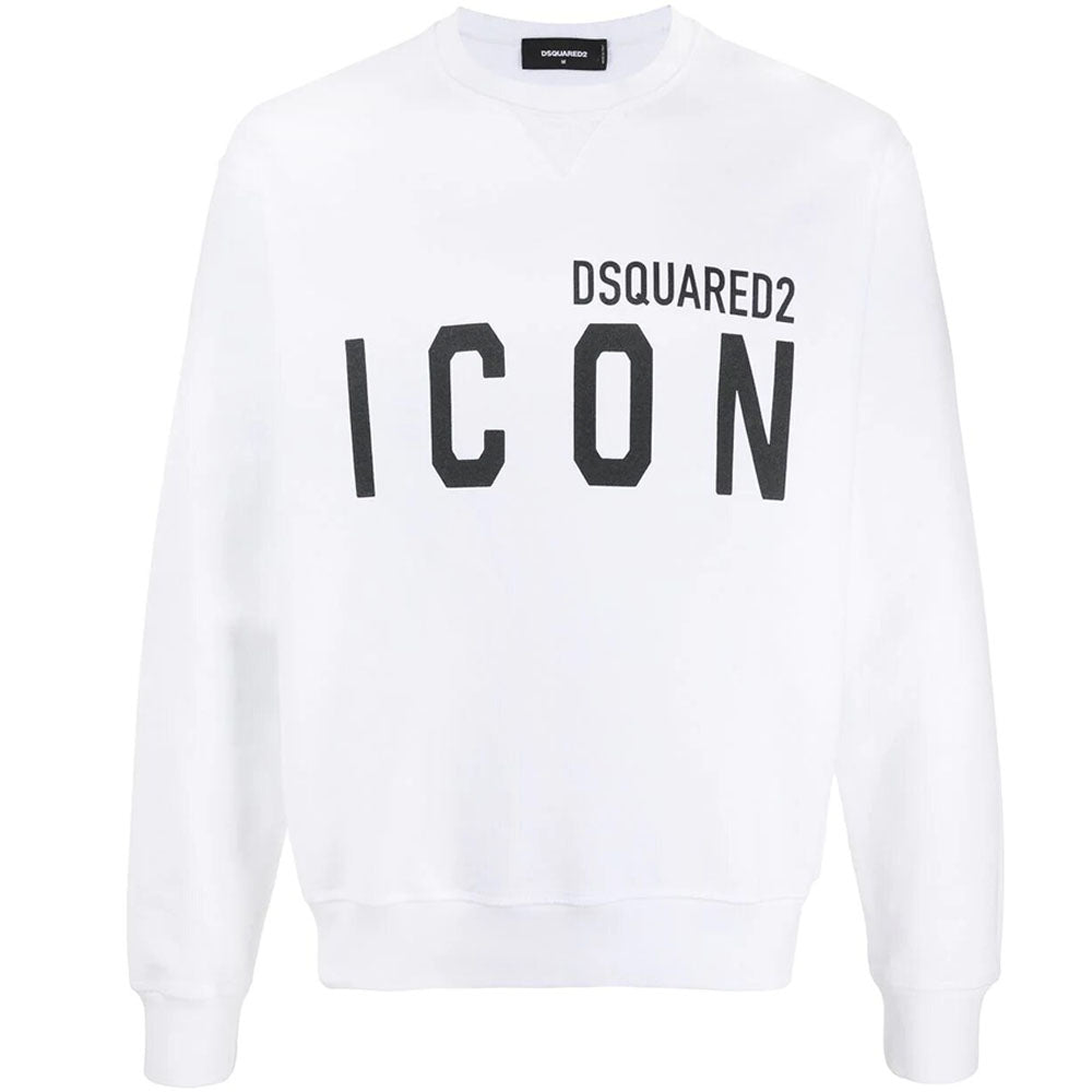 Dsquared2 Men&#39;s ICON Print Sweatshirt White