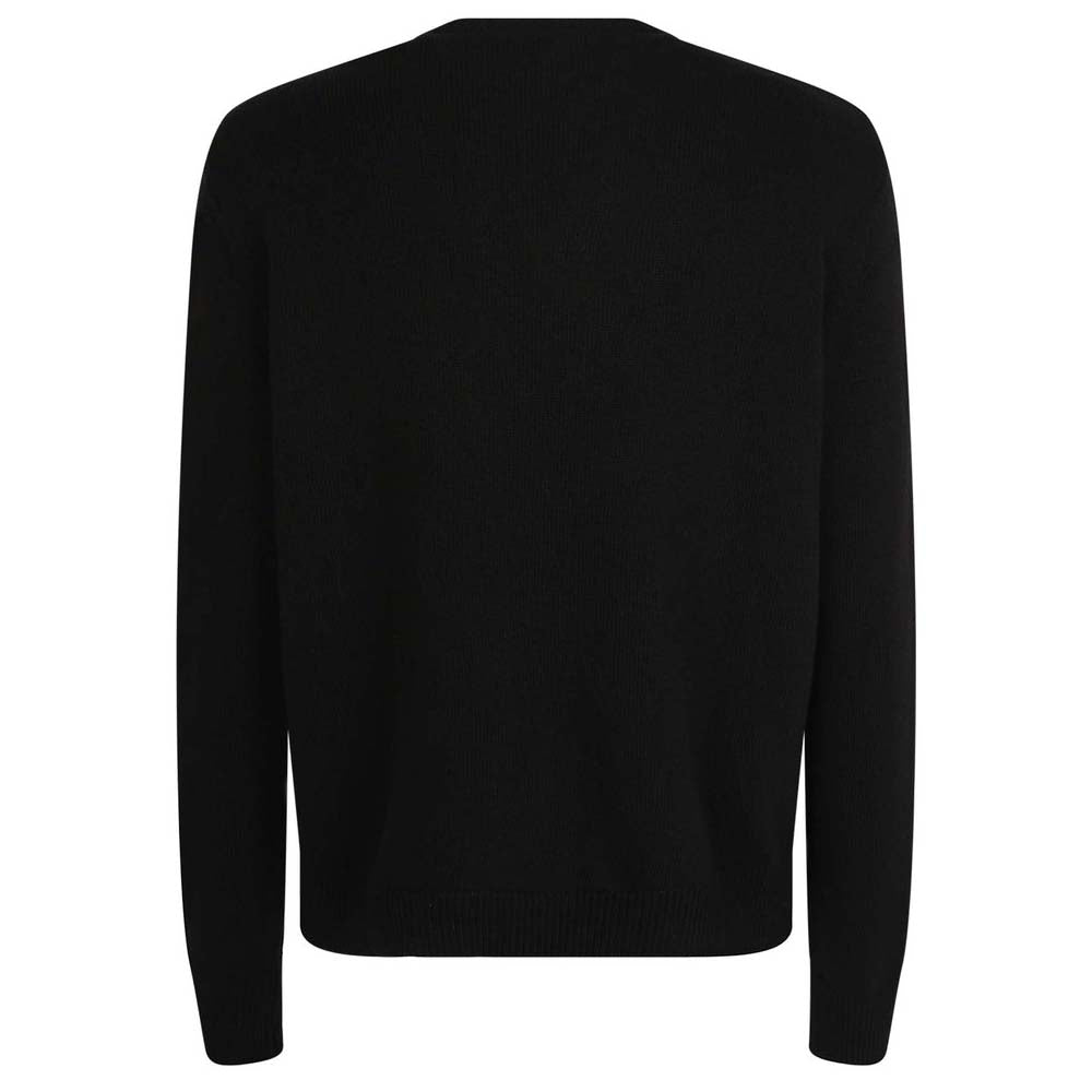 Dsquared2 Men&#39;s Logo Panel Wool Jumper Black/Brown