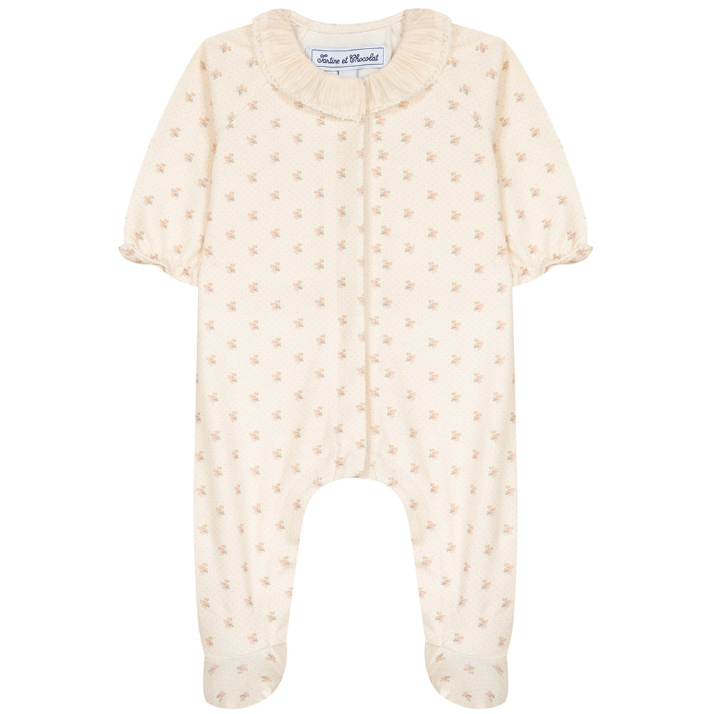 Tartine Et Chocolat Baby Girls Nuit Layette Babygrow Beige