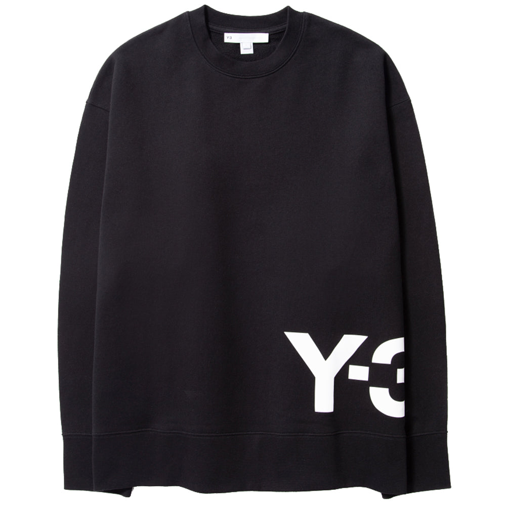Y-3 Men&#39;s Logo Sweatshirt Black