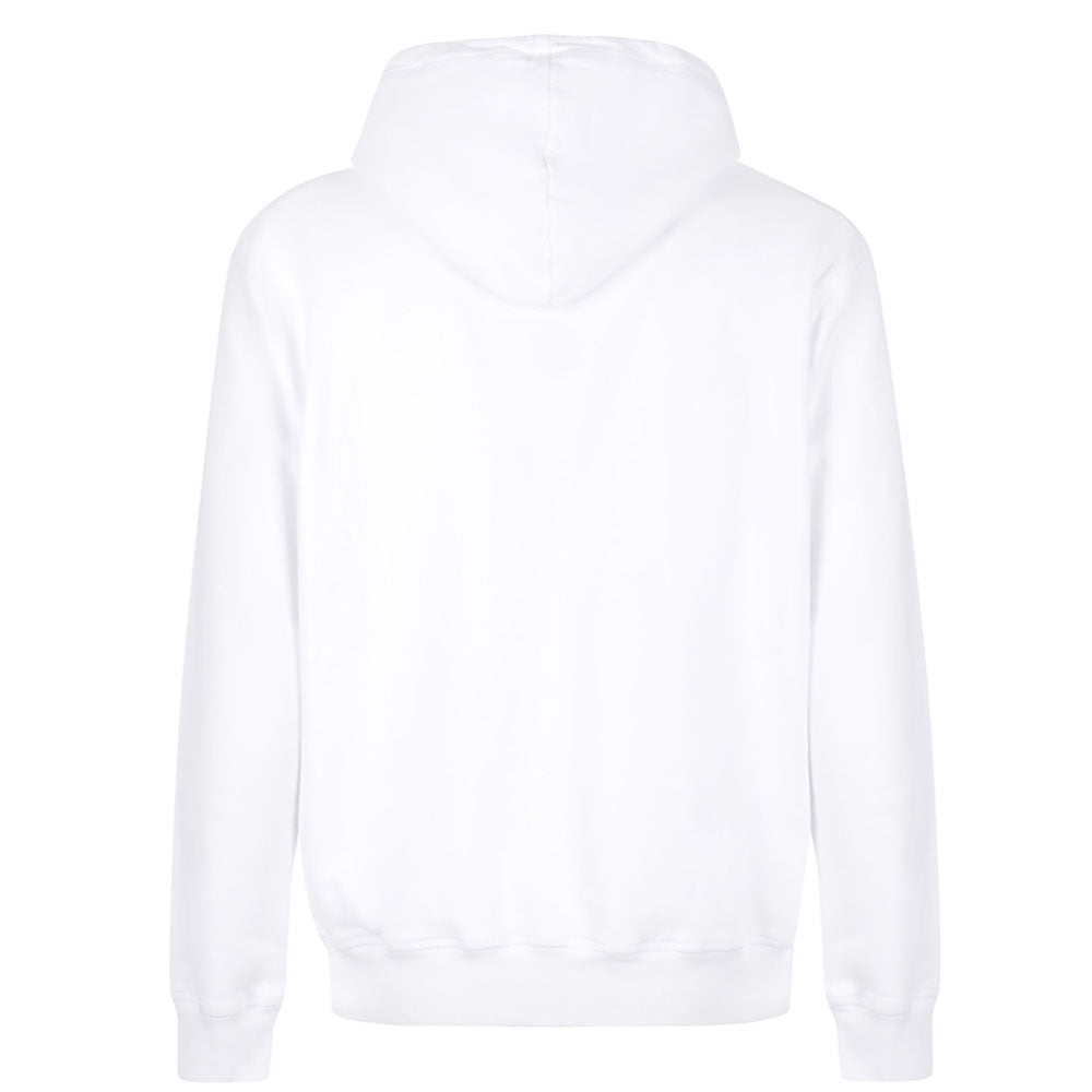 Dsquared2 Men&#39;s ICON Print Hooded Sweatshirt White