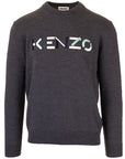 Kenzo Men's Multi-coloured Jumper Grey