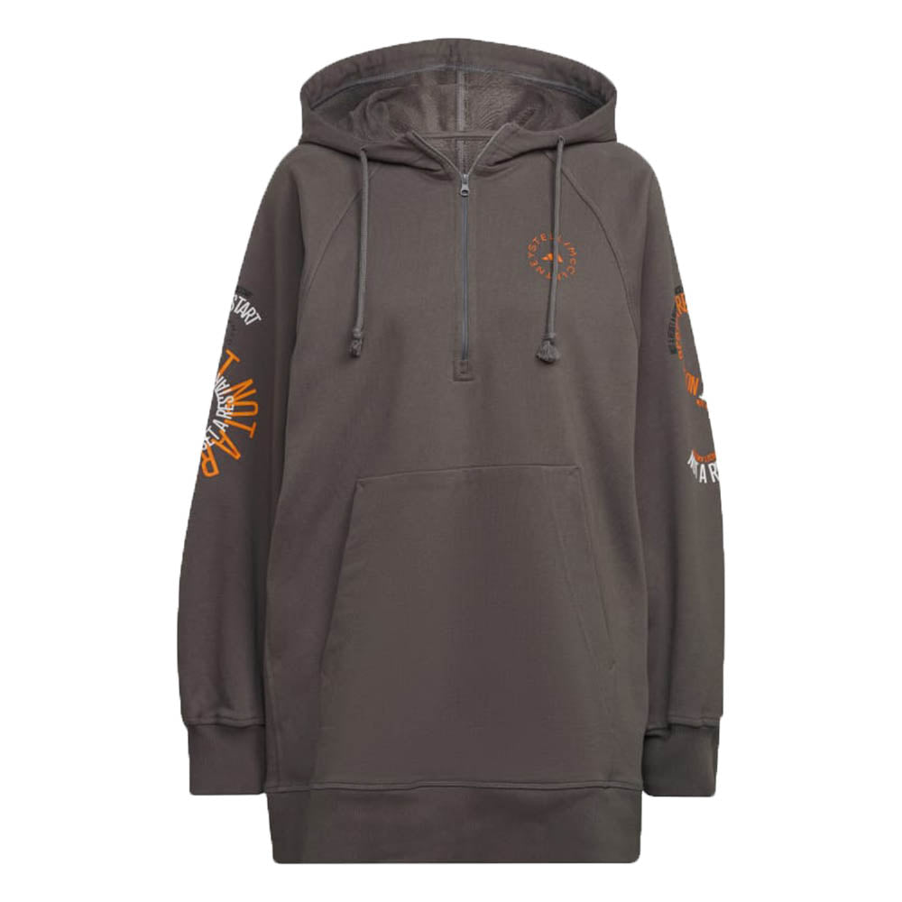 adidas by Stella McCartney Unisex Oversized Hoodie Grey - adidas by Stella McCartneyHoodies
