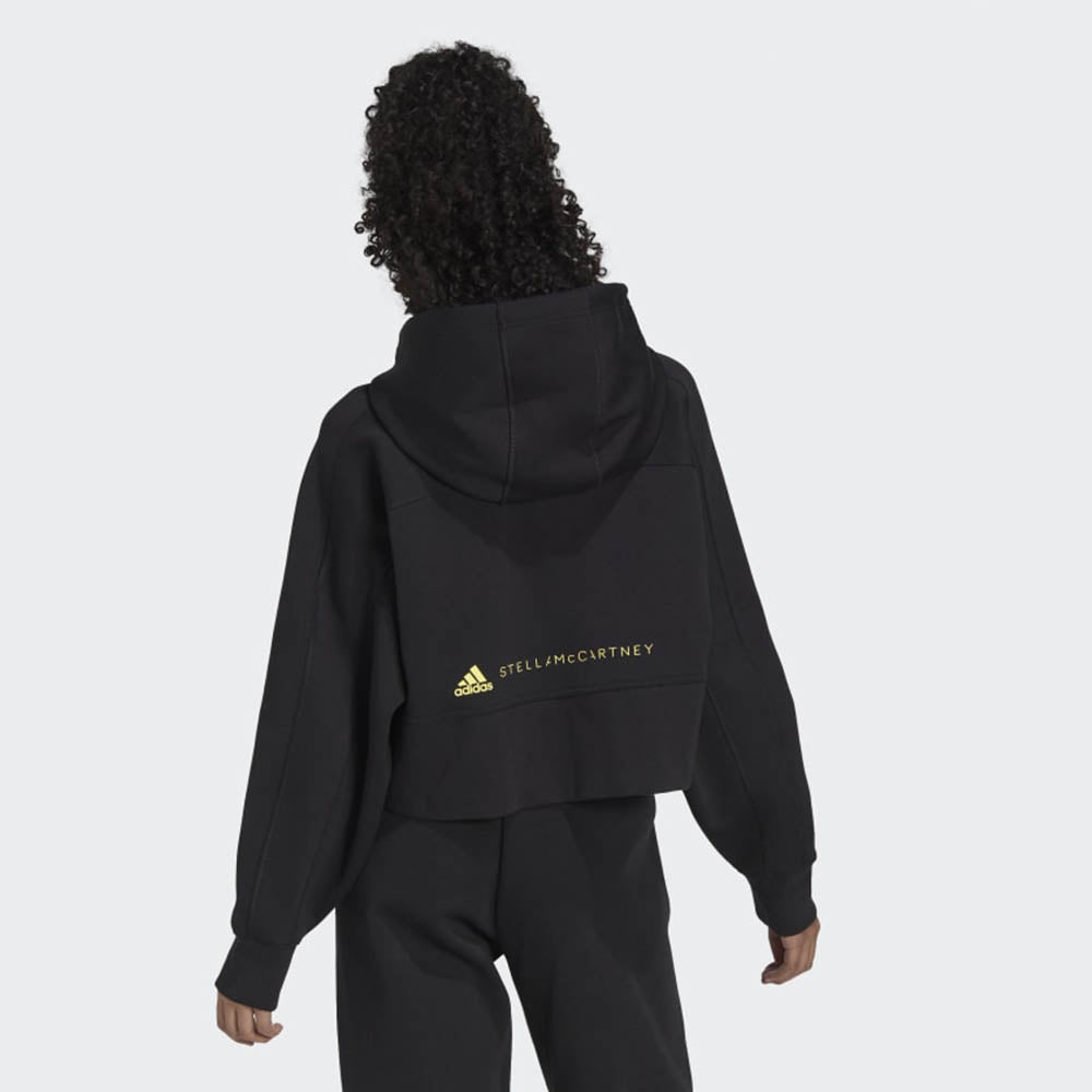 adidas by Stella McCartney Womens Crop Hoodie Black - adidas by Stella McCartneyHoodies