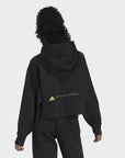 adidas by Stella McCartney Womens Crop Hoodie Black - adidas by Stella McCartneyHoodies