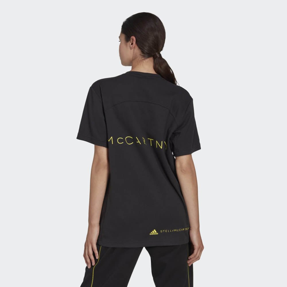 adidas by Stella McCartney Womens Logo T-shirt Black - adidas by Stella McCartneyT-shirts