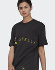 adidas by Stella McCartney Womens Logo T-shirt Black - adidas by Stella McCartneyT-shirts