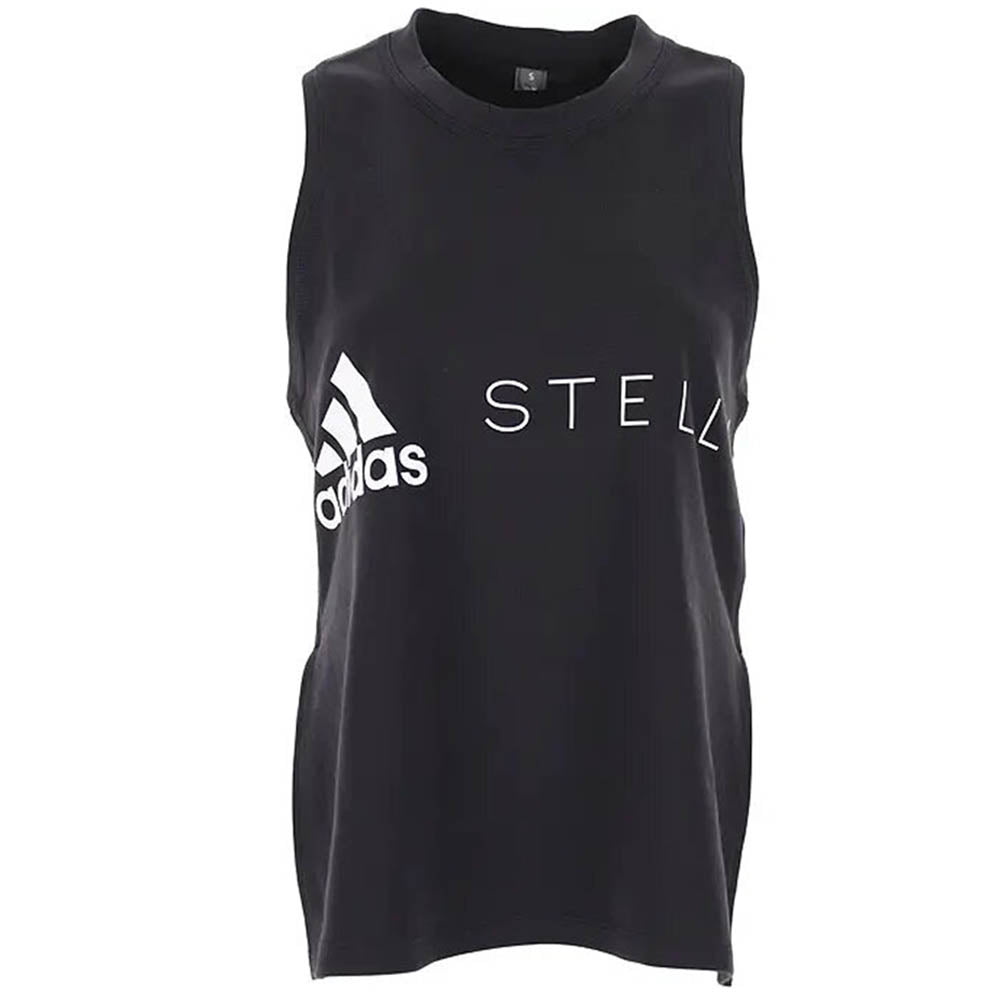 adidas by Stella McCartney Womens Logo Tank Top Black - adidas by Stella McCartneyVests