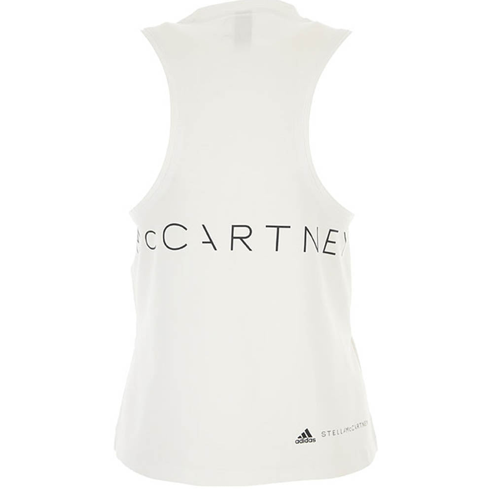 adidas by Stella McCartney Womens Logo Tank Top White - adidas by Stella McCartneyVests