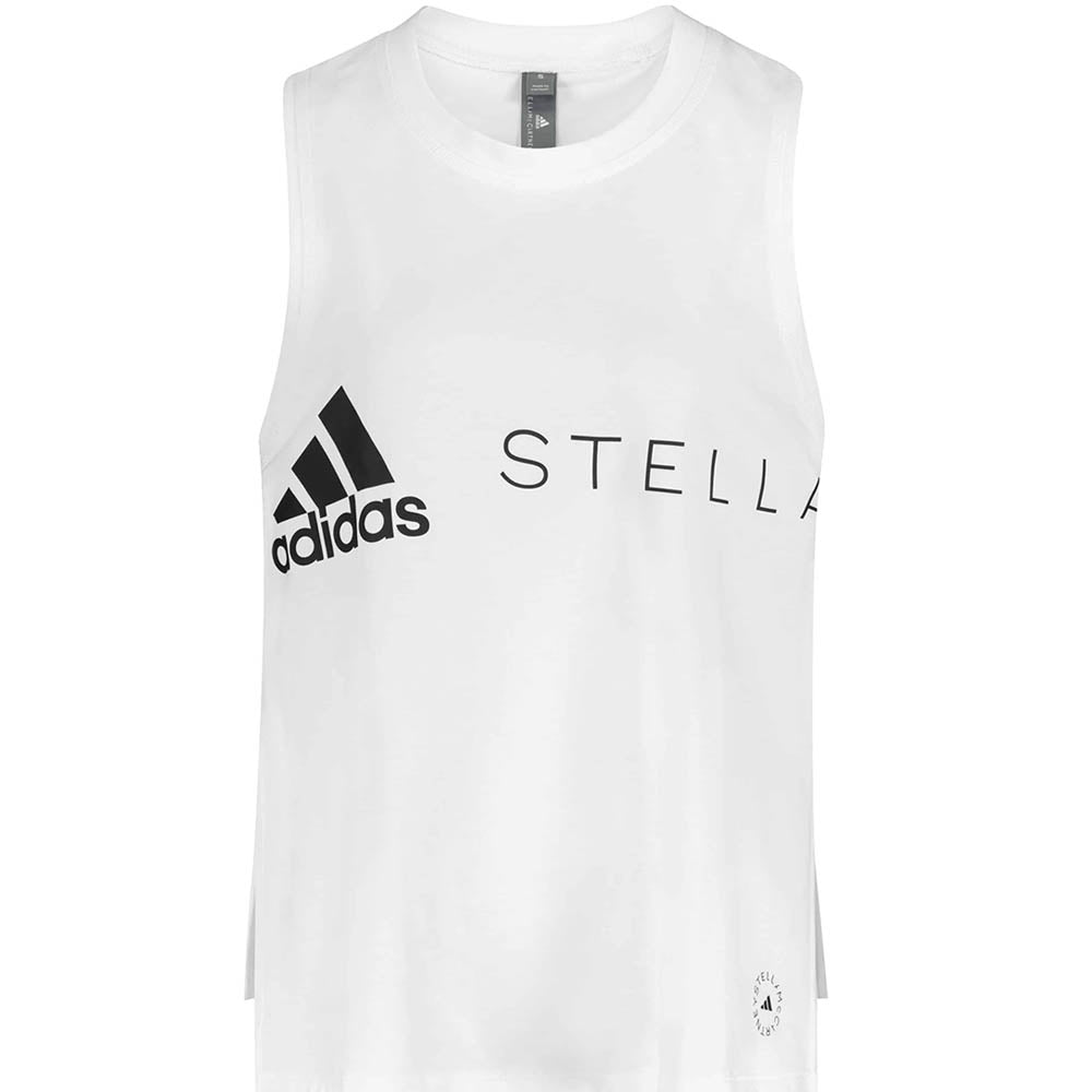 adidas by Stella McCartney Womens Logo Tank Top White - adidas by Stella McCartneyVests