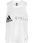 adidas by Stella McCartney Womens Logo Tank Top White - adidas by Stella McCartneyVests