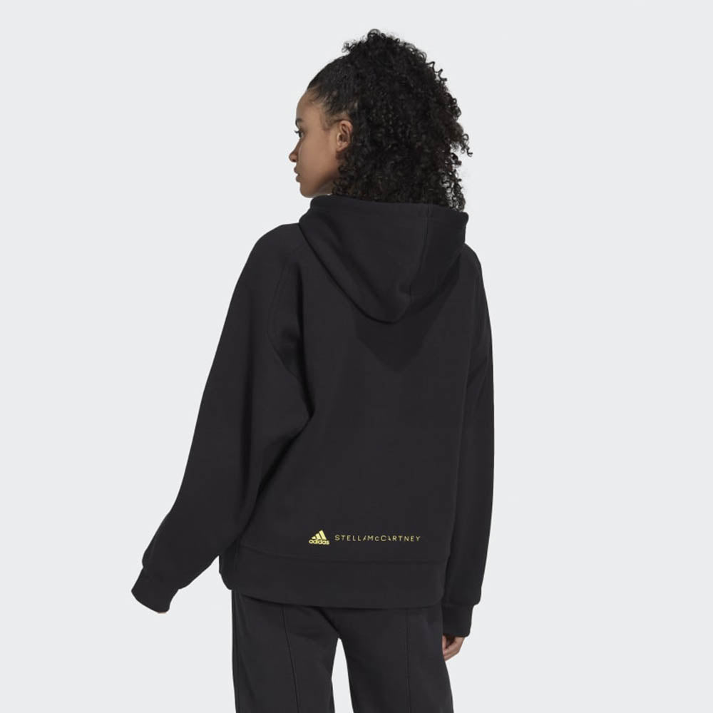 adidas by Stella McCartney Womens Logo Zip Hoodie Black - adidas by Stella McCartneyHoodies