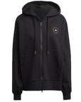 adidas by Stella McCartney Womens Logo Zip Hoodie Black - adidas by Stella McCartneyHoodies