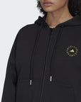 adidas by Stella McCartney Womens Logo Zip Hoodie Black - adidas by Stella McCartneyHoodies
