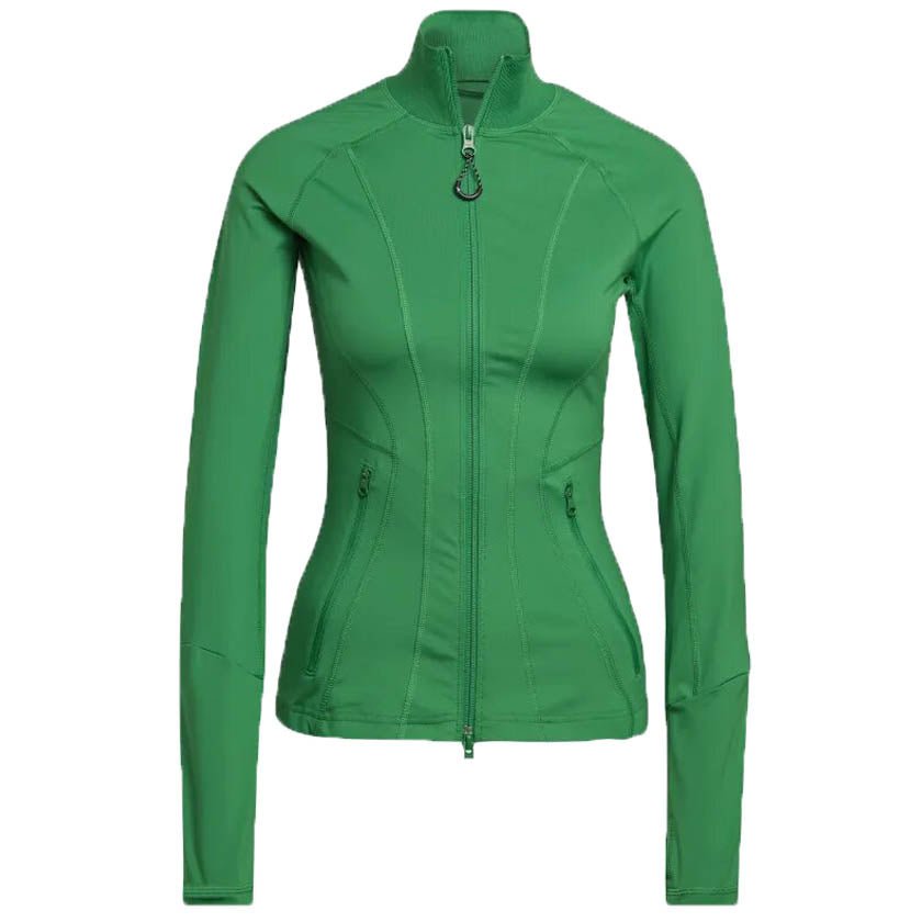 adidas by Stella McCartney Womens Truepurpose Midlayer Top Green - adidas by Stella McCartneyZip Tops