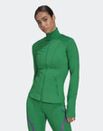 adidas by Stella McCartney Womens Truepurpose Midlayer Top Green - adidas by Stella McCartneyZip Tops