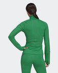 adidas by Stella McCartney Womens Truepurpose Midlayer Top Green - adidas by Stella McCartneyZip Tops