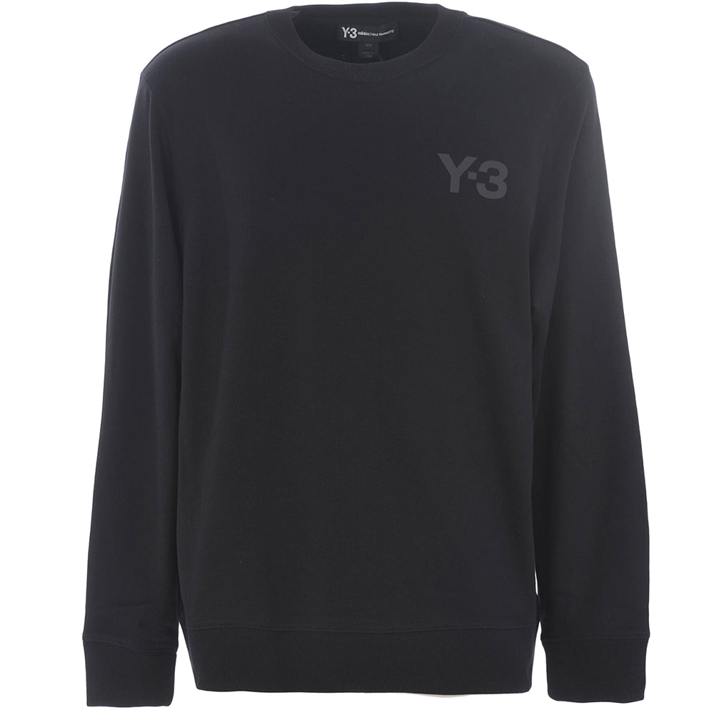 Y-3 Men&#39;s Classic Chest Logo Sweatshirt BLACK