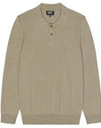 A.p.c Mens Aymar Long Sleeve Polo Khaki - A.p.cKnitwear