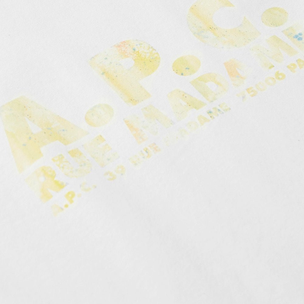 A.P.C Men&#39;s Bobby Address Logo White - A.p.cT-shirts