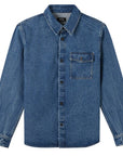 A.p.c Mens Buttoned Over-Shirt Blue - A.p.cShirts