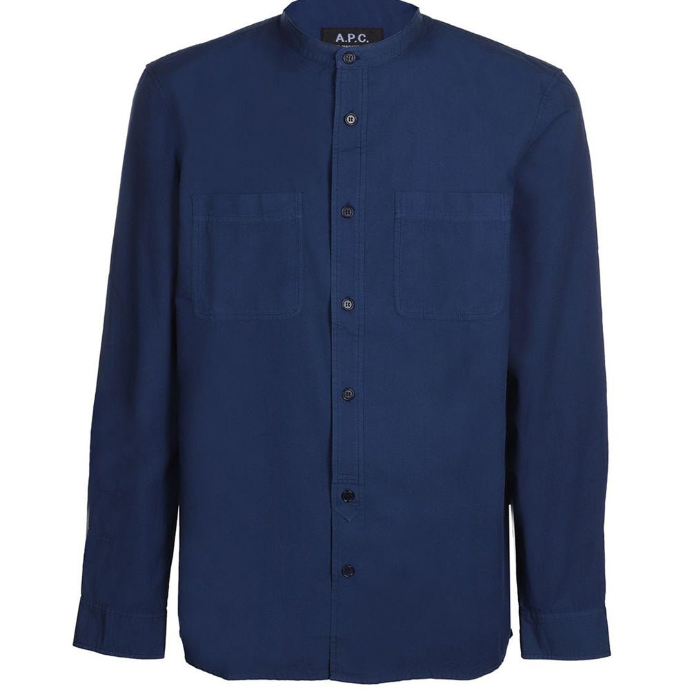 A.p.c Mens Chemise Bleu Shirt Navy - A.p.cShirts