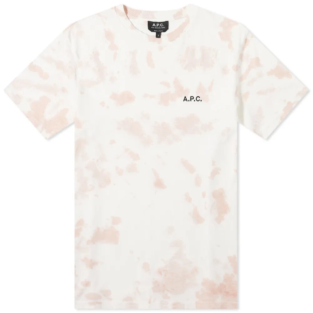 A.P.C Men&#39;s Dye Print T-Shirt Rose - A.p.cT-shirts