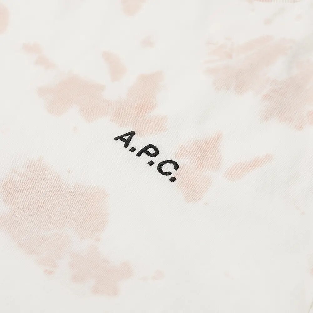 A.P.C Men&#39;s Dye Print T-Shirt Rose - A.p.cT-shirts
