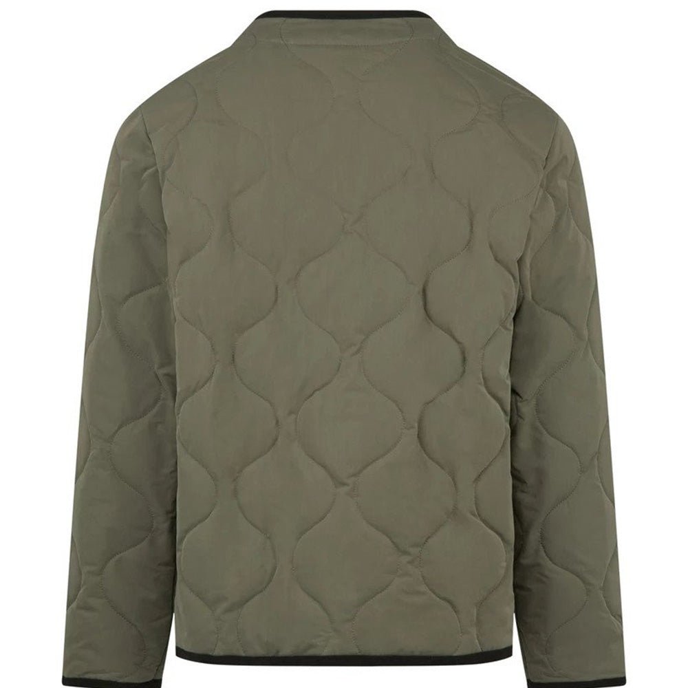 A.p.c Mens Fred Quilted Jacket Khaki - A.p.cCoats &amp; Jackets
