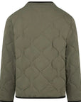 A.p.c Mens Fred Quilted Jacket Khaki - A.p.cCoats & Jackets