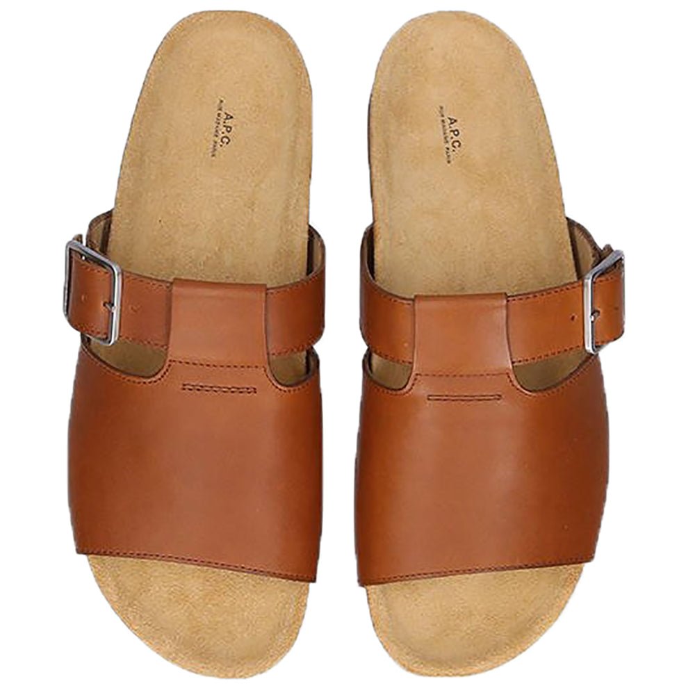 A.P.C Men&#39;s Gabriel Sandals Brown - A.p.cSandals