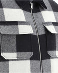 A.P.C Men's Ian Check Wool Jacket Black - A.p.cCoats & Jackets