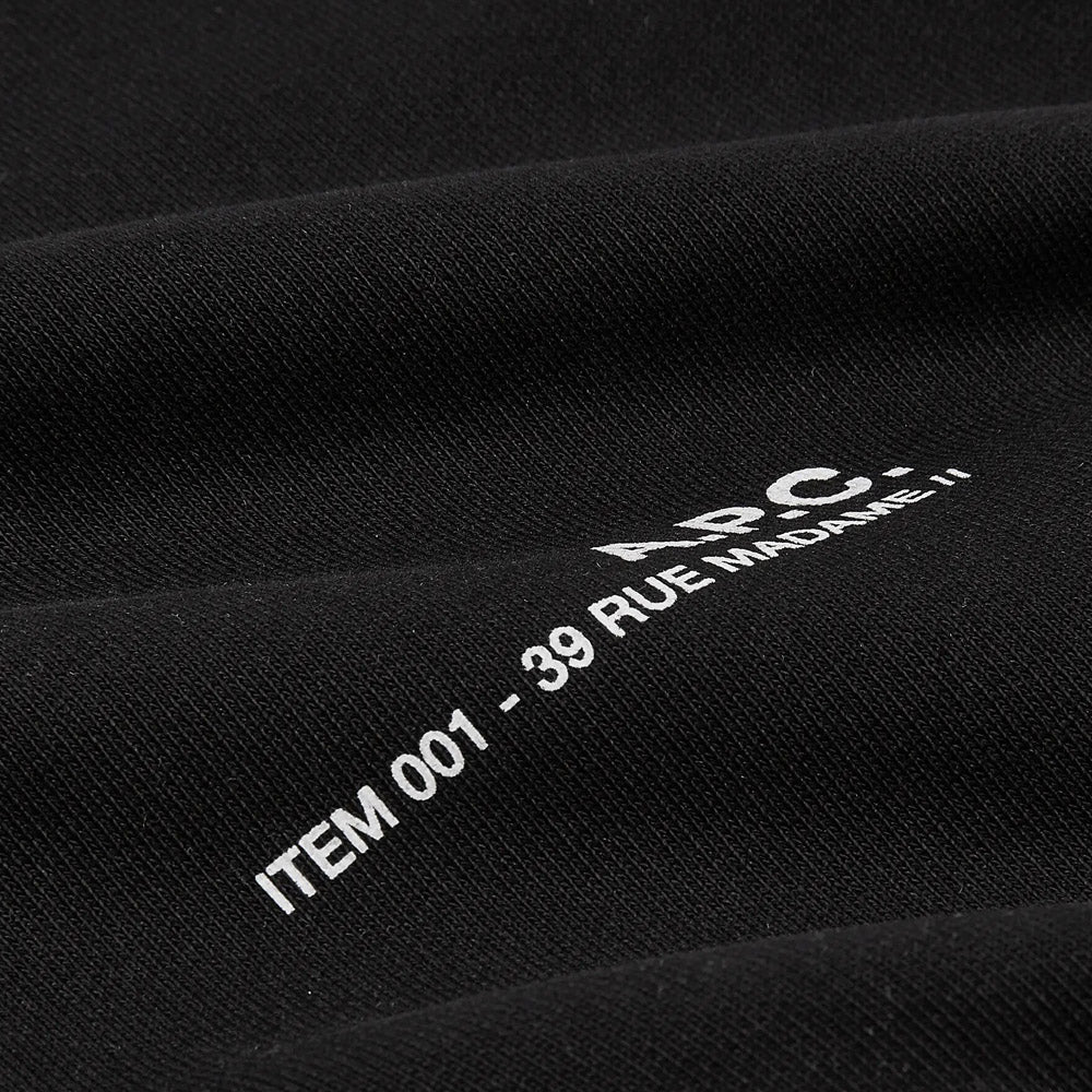 A.P.C Men&#39;s Item Logo Sweater Black - A.p.cSweaters