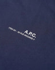 A.P.C Men's Item Logo T-shirt Navy - A.p.cT-Shirts
