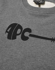 A.P.C Men's Jaheim Guitar Logo Sweater Grey - A.p.cSweaters