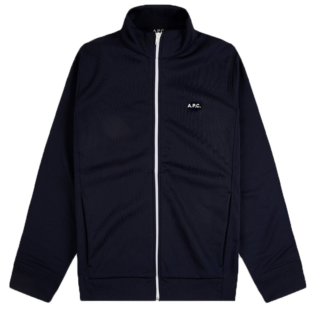 A.p.c Mens Jim Zip Track Top Navy - A.p.cZip Tops