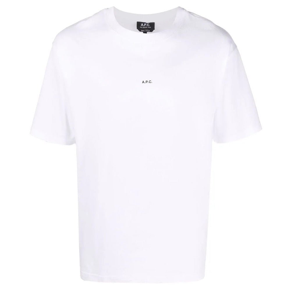 A.p.c Mens Kyle Logo T-shirt White - A.p.cT-shirts