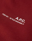 A.P.C Men's Logo Hoodie Red - A.p.cHoodies