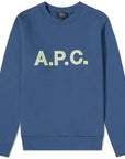 A.P.C Men's Logo Sweater Blue - A.p.cSweaters