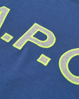 A.P.C Men's Logo T-shirt Blue - A.p.cT-Shirts