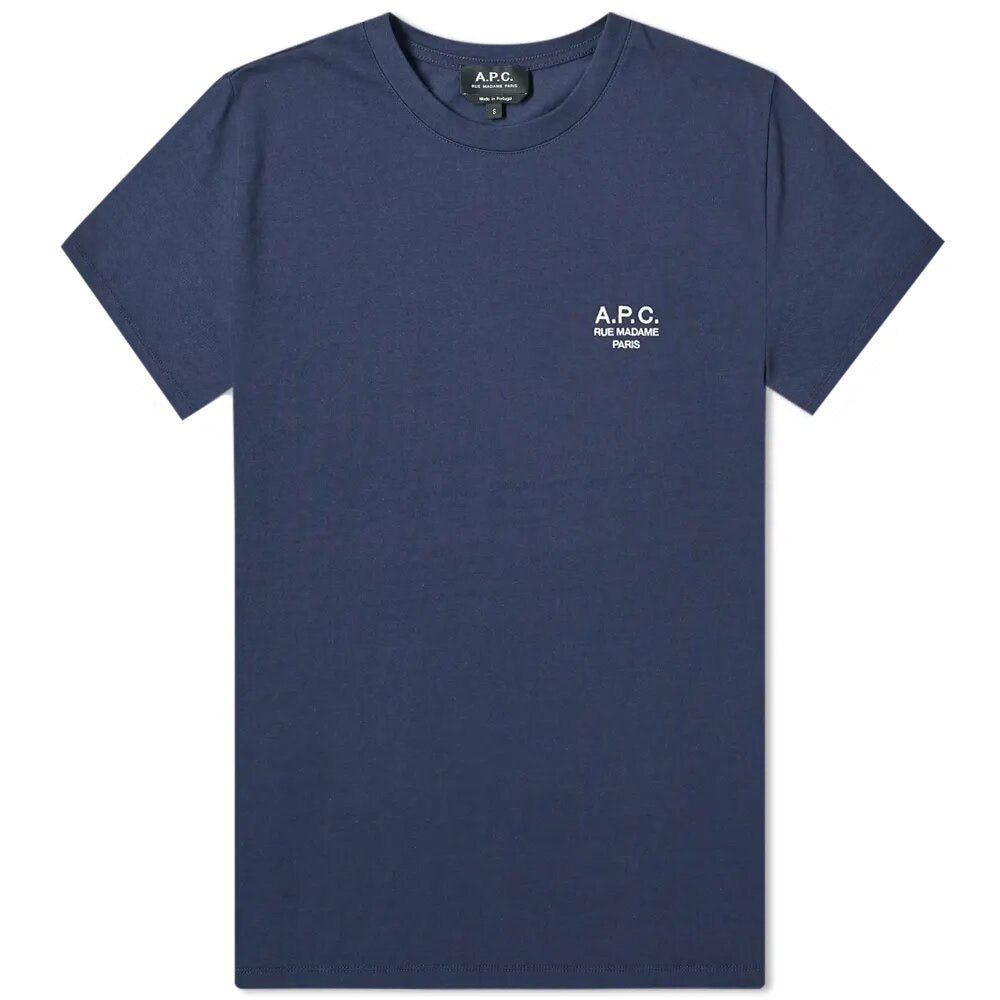 A.P.C Men&#39;s Logo T-shirt Navy - A.p.cT-Shirts